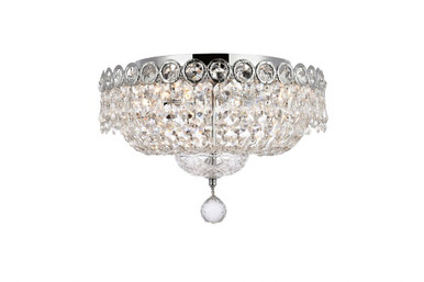 Century Four Light 14 Inch Wide Flush Mount by Elegant - V1900F14