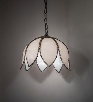 Tulip 1 Light Mini Pendant 15 x 10 Inch by Meyda Tiffany - 275925