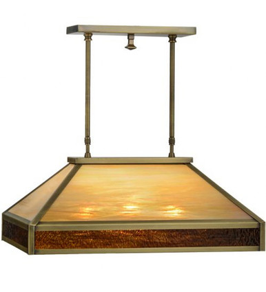 Mission Prime 3 Light Oblong Pendant 22 x 15 Inches by Meyda Tiffany - 153028
