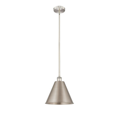 Berkshire Metal 1 Light Stem Hung Mini Pendant 12.5 X 12 by Innovations - 616-1S-SN-MBC-12-SN