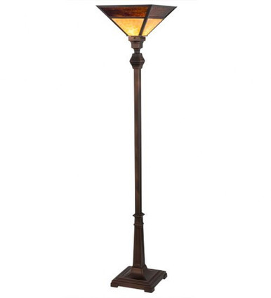 Mission Prime 1 Light Torchiere 63.5 x 18.75 Inch by Meyda Tiffany - 172177