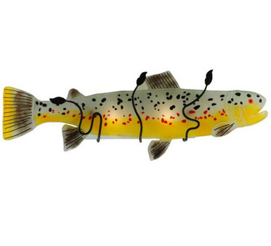 Metro Fusion Brown Trout 2 Light Wall Sconce 11.5 x 30 Inch by Meyda - 132288