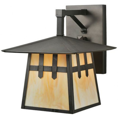 Stillwater Double Cross Mission 1 Light Wall Sconce 14 x 11.5 Inch by Meyda - 112389