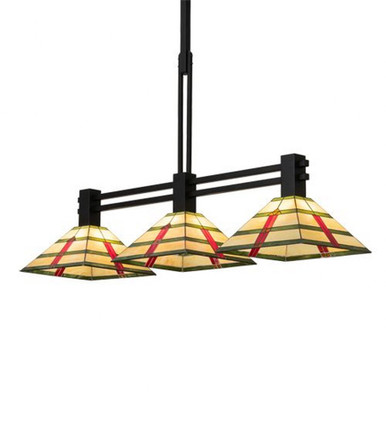 Prairie Arrowhead 3 Light Island Pendant 54 x 12.75 Inches by Meyda Tiffany - 233797