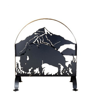 Buffalo 30 Inch Arched Fireplace Screen by Meyda Tiffany - 23692