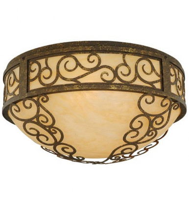 Lilliana 3 Light Flush Mount 10.5 x 21 In by Meyda Tiffany - 137511