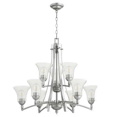 Aspen 9 Light Large 2 Tier Chandelier by Quorum - 6177-9