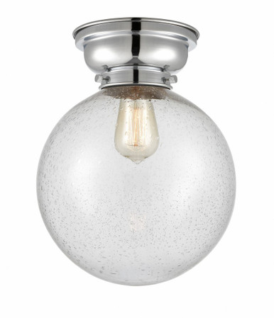 Beacon 1 Light Flush Mount 12.75 Inch Tall and 10 Inch Wide by Innovations - 623-1F-PC-G204-10