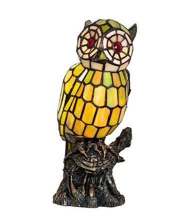 Owl  1 Light Accent Lamp 13 Inch H and 7 Inch W by Meyda Tiffany - 254929