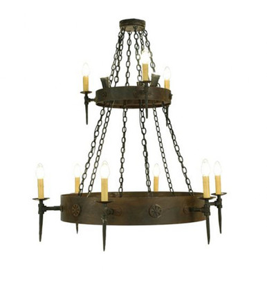 Warwick 3 Light 2 Tier Chandelier 78 x 47 Inches Wide by Meyda Tiffany - 112813