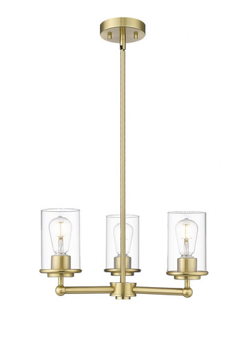 Thayer 3 Light Chandelier In Modern Style 9.25 x 19 Inches Wide by Z-Lite - 742-3