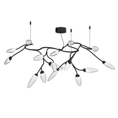 Vines 17 LED Semi Flush Mount 16 Inch Tall and 55.25 Inch Wide by Sonneman - 3287
