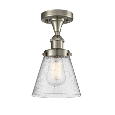 Cone 1 Light Semi Flush Mount 11 Inch Tall and 6 Inch Wide by Innovations - 916-1C-G6
