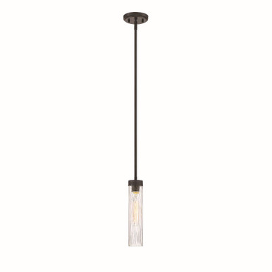 Braden 1 Light Mini Pendant 12 Inch X 2.75 Inch Wide by Designers Fountain - 95030-IG