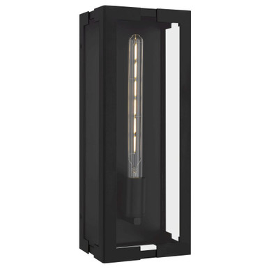 Young 1 Light Outdoor Wall Lantern 18 Inch Tall and 7 Inch Wide by Quoizel - YOUN8407MBK