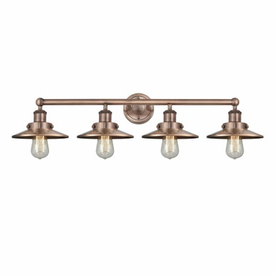 Railroad 4 Light Vanity Fixture by Innovations - 616-4W-RAI