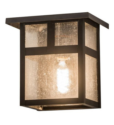 Hyde Park T Mission 1 Light Wall Sconce 8 x 8 In by Meyda Tiffany 43562 - 43562