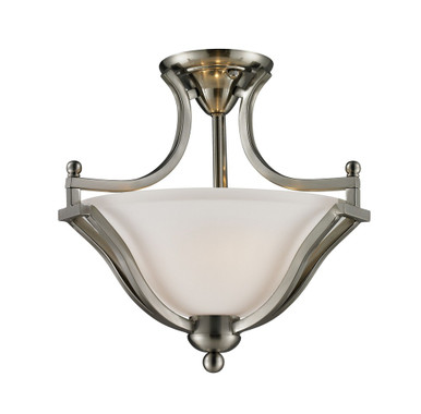 Lagoon 2 Light 15 Inch Wide Semi Flush Mount by Z-Lite 704SF-BN - 704SF-BN