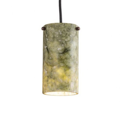 Cilindro Jadestone 1 Light Mini Pendant 8 x 5.25 Inches by Meyda Tiffany - 242069