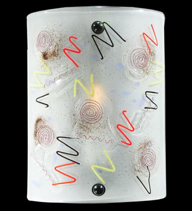 Metro Fusion Super Nova 1 Light Wall Sconce 11 x 8.5 Inch by Meyda Tiffany - 109966