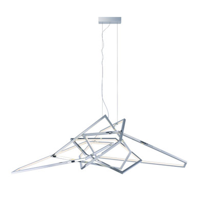 Trapezoid 1 LED Light Oversized Pendant by ET2 - E22679-PC