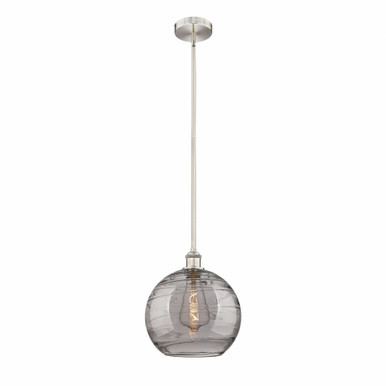 Athens Deco Swirl 1 Light Stem Mini Pendant 12.88 X 12 by Innovations - 616-1S-SN-G1213-12SM