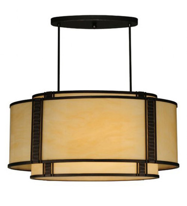Palisade 2 Light Pendant 32 Inches Tall and 16 Inches Wide by Meyda Tiffany - 123605