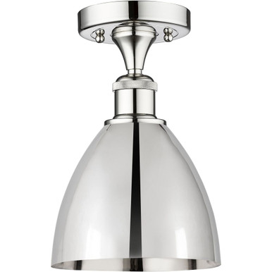 Bristol 1 Light Semi Flush Mount 11.5 Inch and 7.5 Inch Wide by Innovations - 616-1F-PC-MBD-75-PC
