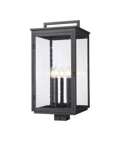 Hartwell 5 Light Outdoor Post Mount 25.25 Inch and 12 Inch Wide by Z Lite - 5019PHXLS-BK