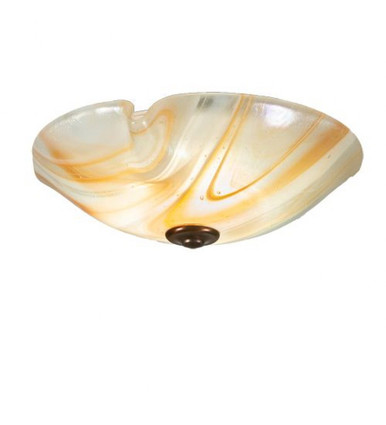 Atelier Fused Glass 18W 1 LED Flush Mount 5 x 16 In by Meyda Tiffany - 205072