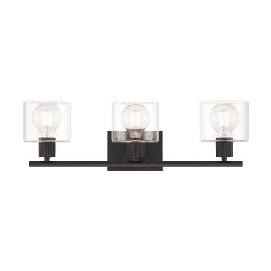 Vibrato 3 Light Bath Vanity 7.5 Inch and 24 Inch Wide by Designers Fountain - D285M-3B-MB