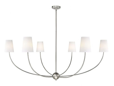 Shannon 6 Light Chandelier 25.75 x 62 Inches Wide by Z-Lite - 3040-62