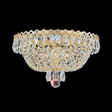 Camelot 3 Light 11 Inch Wide Flush Mount by Schonbek - 2616