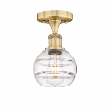 Rochester 1 Light 8 Inch Tall Semi Flush Mount by Innovations - 616-1F-G556-6