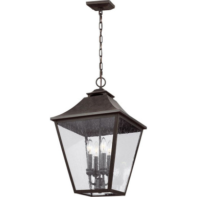 Sean Lavin 4 Light Traditional Outdoor Pendant by Visual Comfort Studio - ol14408sbl