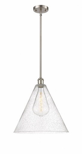 Berkshire Glass 1 Light Pendant 17 Inch Tall X 16 Inch Wide by Innovations - 516-1S-SN-GBC-164