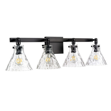 Barlon 4 Light Bath Vanity 9 Inch Tall and 34.75 Inch Wide by Millennium - 20004