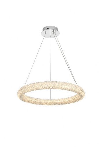 Bowen 20W 1 LED Chandelier 2.5 Inches Tall and 24 Inches Wide by Elegant  - 3800D23C