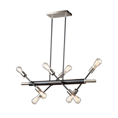 Truro 8 Light Oversized Linear Island Pendant by Artcraft - AC11254NB