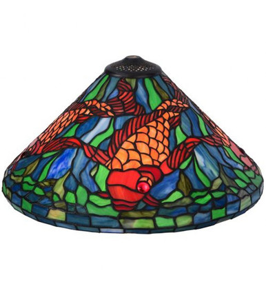 Tiffany Koi Tiffany Koi 16 Inch Glass Shade by Meyda Tiffany - 21128