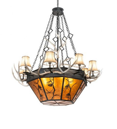 Whispering Pines Antler 16 Light Chandelier 76 x 60 Inch W by Meyda Tiffany - 218692