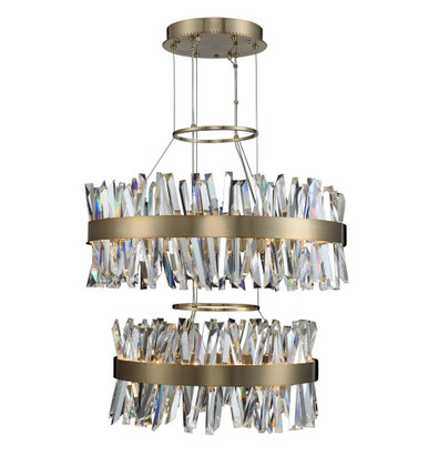 Glacier 32 Inch 164W LED 2 Tier Round Pendant by Allegri - 030256-2832