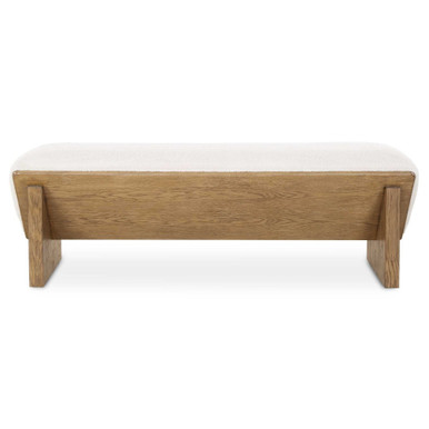 Wedged Bench 17 Inch Tall and 59 Inch Wide by Uttermost - 23806