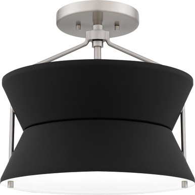 2 Light 13 Inch Wide Semi Flush Mount by Quoizel - QSF6166BN