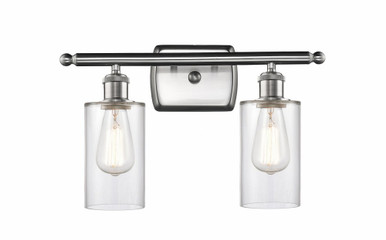 Clymer 2 Light Bath Vanity 9.88 Inch Tall X 13.88 Inch Wide by Innovations - 516-2W-SN-G802