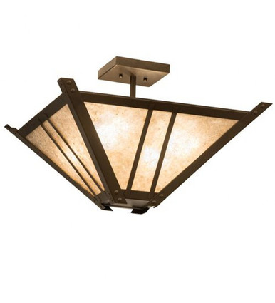 Arta 4 Light Semi Flush Mount 16 x 32 Inches by Meyda Tiffany - 242901