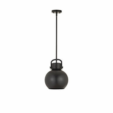 Newton Sphere 1 Light Metal Small Stem Pendant 10 Inch Wide by Innovations - 410-1SM-M410-10