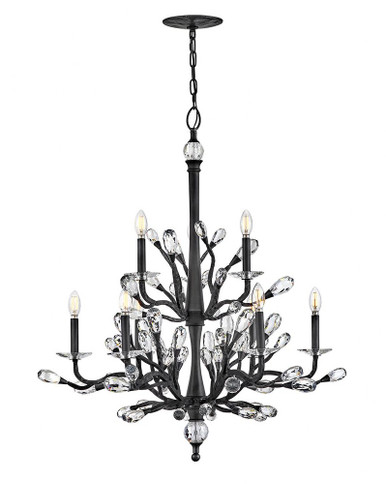 Eve 5W 9 LED Medium Chandelier 35.5 Inch X 33 Inch Wide by Fredrick Ramond - FR46809BGR