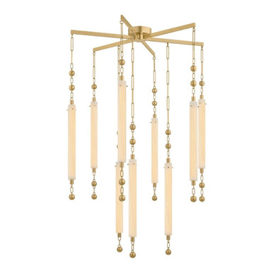 Parigi 76W 9 LED Chandelier 34.75 Inch Tall and 39.25 Inch Wide by Corbett - 568-39-VB