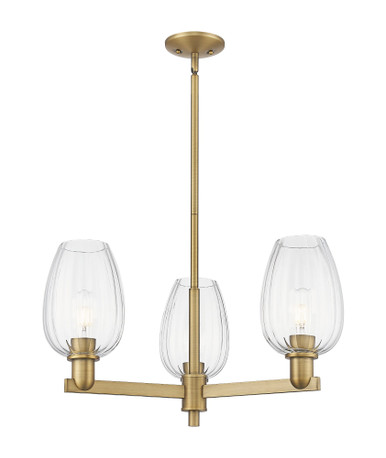 Preston 3 Light Stem Chandelier 13.75 Inch X 17.63 Inch Wide by Innovations - 716-3CR-G457-6_P